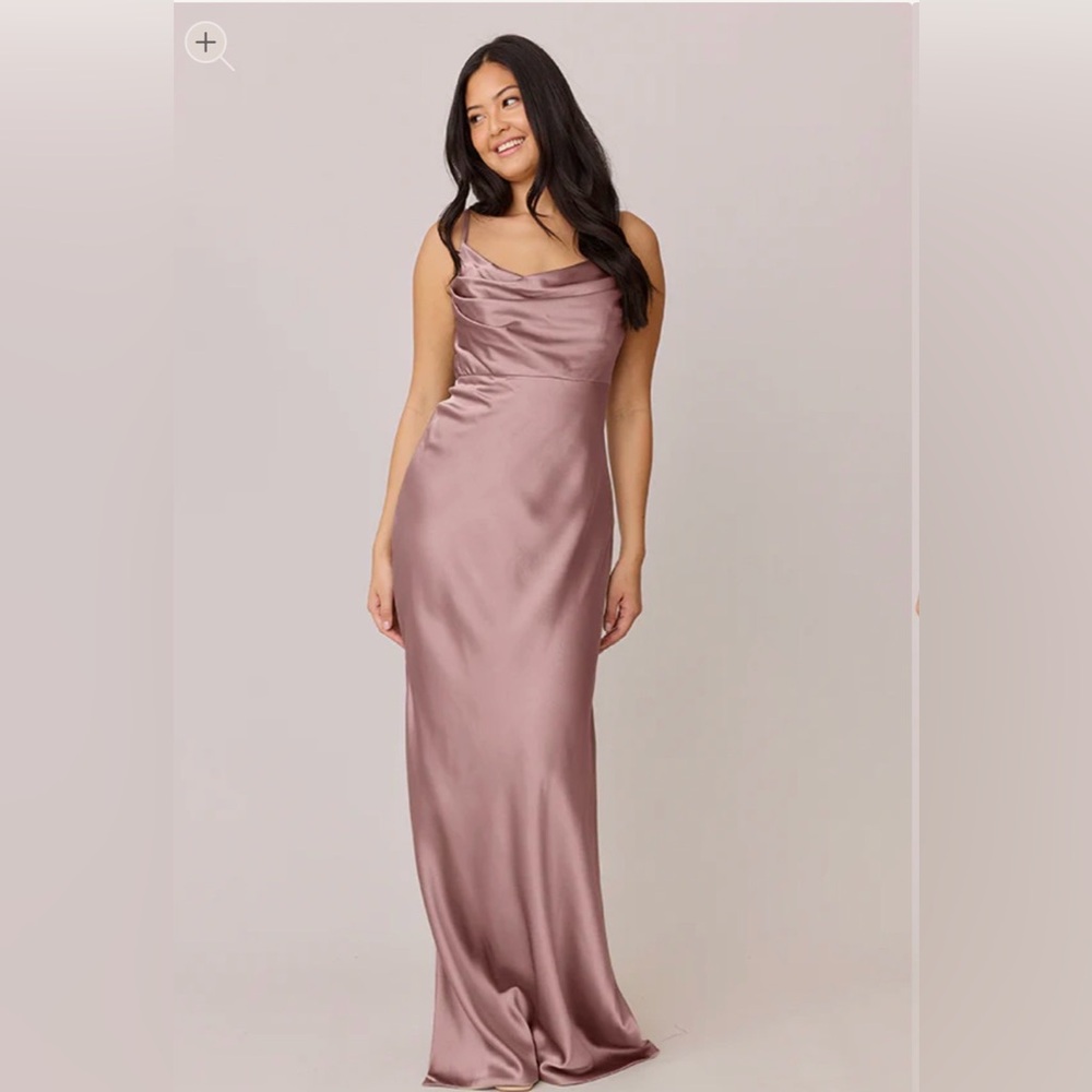 Revelry Rose Quartz Satin Gown